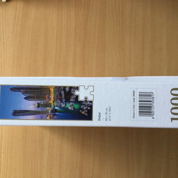 Clementoni 1000 Piece Jigsaw Puzzle made in Italy-Dubai - Picture 5 of 5